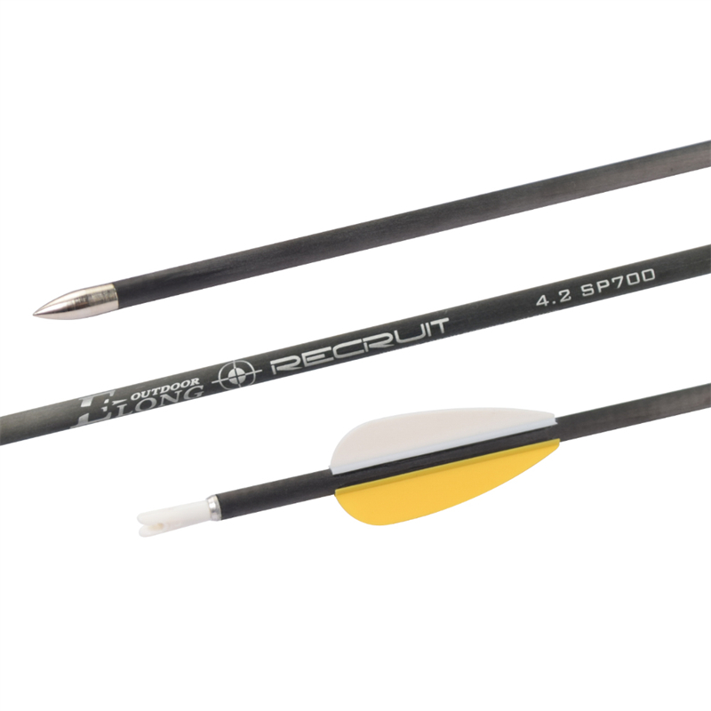 ELONG กลางแจ้ง 110322 ID4.2mm SP700 คาร์บอนไฟเบอร์ลูกศรยิงธนูการยิงธนูการยิงธนู