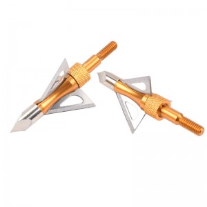 NIKA ยิงธนู 15B030 100 เม็ดสแตนเลส Broadheads ยิงธนูหน้าไม้กลอนล่าสัตว์