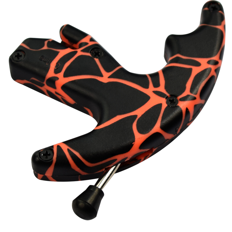 ELONG กลางแจ้ง 42RA01-OGS สีส้ม Camo Thumb ปล่อยช่วยเหลือยิงธนูธนูทดกำลังการถ่ายภาพเอดส์