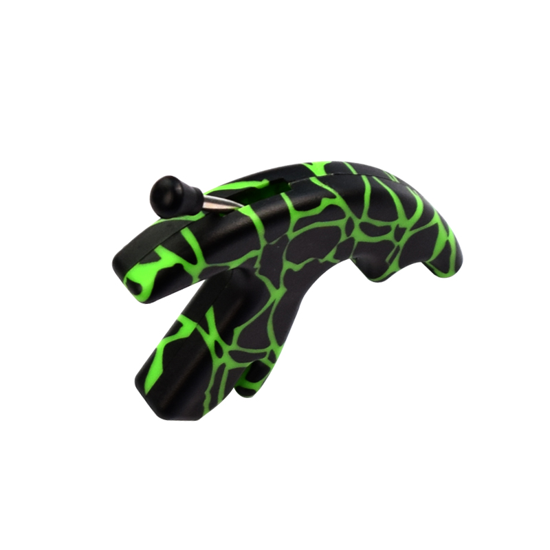 ELONG กลางแจ้ง 42RA01-GNS สีเขียว Camo Thumb ปล่อยช่วยเหลือยิงธนูธนูทดกำลังยิงโดยใช้ช่วยเหลือ