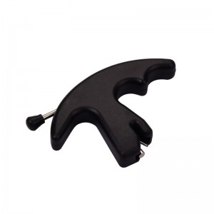 ELONG กลางแจ้ง 42RA01-BK สีดำนิ้วหัวแม่มือปล่อยช่วยเหลือธนูผสมธนูทดกำลังการยิงตัวช่วย