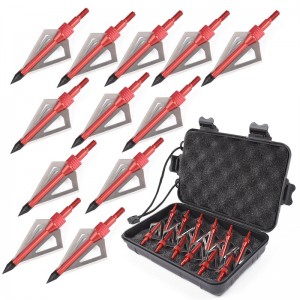 ELONGARROW 15B005 100 เม็ด Broadhead ลูกศรการล่าสัตว์เคล็ดลับสกรูลูกศร Broadheads