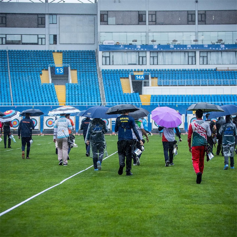 Shanghai Hyundai Archery World Cup ในฤดูฝนตกหนัก